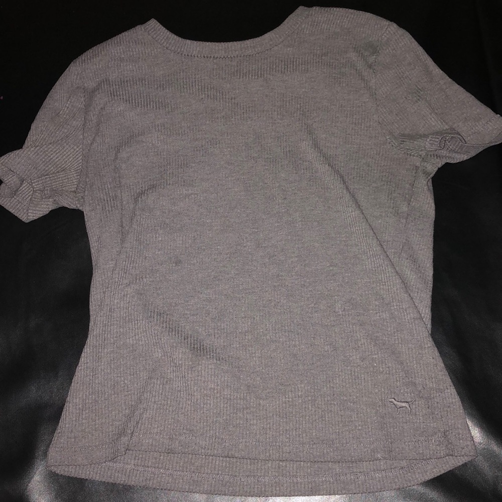 A grey pink shirt from pink. Compatible shirt.
